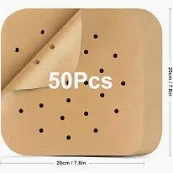 Vesuvio Carta Fogli Per Friggitrici Ad Aria 30 Fogli 22 Cm